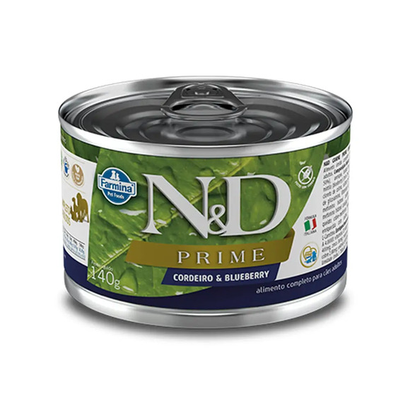 Ração Úmida N&D Prime Cães Cordeiro e Blueberry 140 g