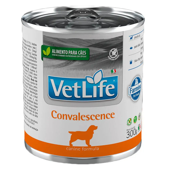 Ração Úmida Vet Life Convalescença para Cães 300 g