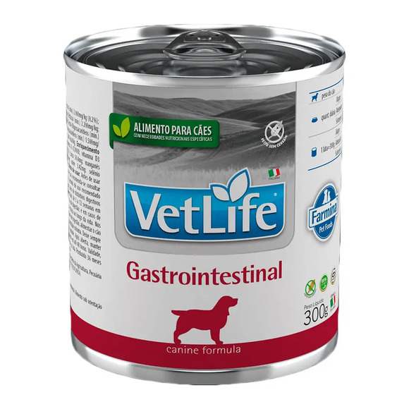 Ração Úmida Vet Life Gastrointestinal Farmina 300 g