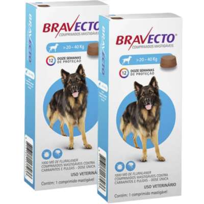 Bravecto 1000mg - 20 A 40 Kg