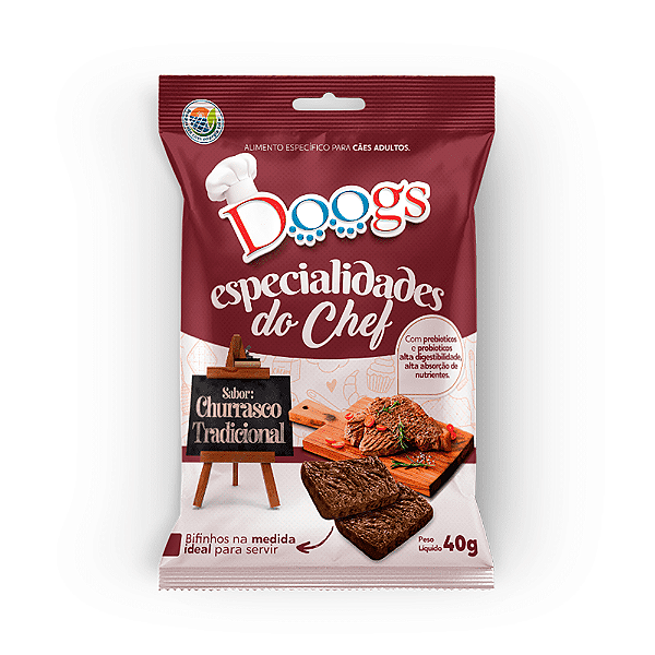 Bifinho Doogs Esp. Do Chefe Churrasco Tradicional 40 Grs