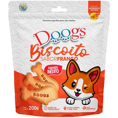 Biscoito Doogs Frango 200 Grs