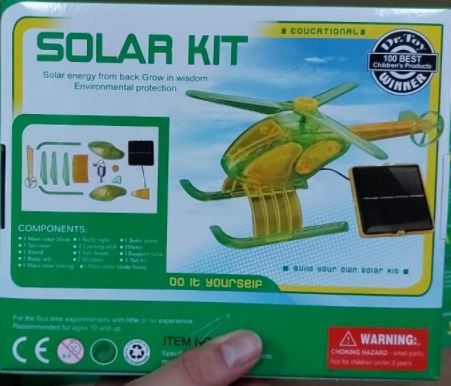 KIT EXPERIMENTOS SOLAR HELICOPTERO