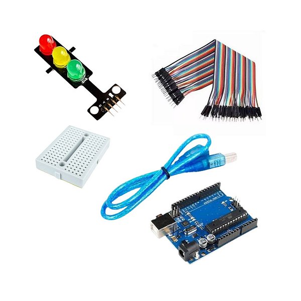 KIT SEMÁFORO - IDEAL PARA PROJETO ESCOLAR - ARDUCORE - Robótica