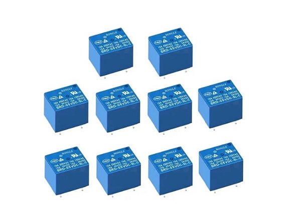 10 X RELE SONGLE 5V 10A