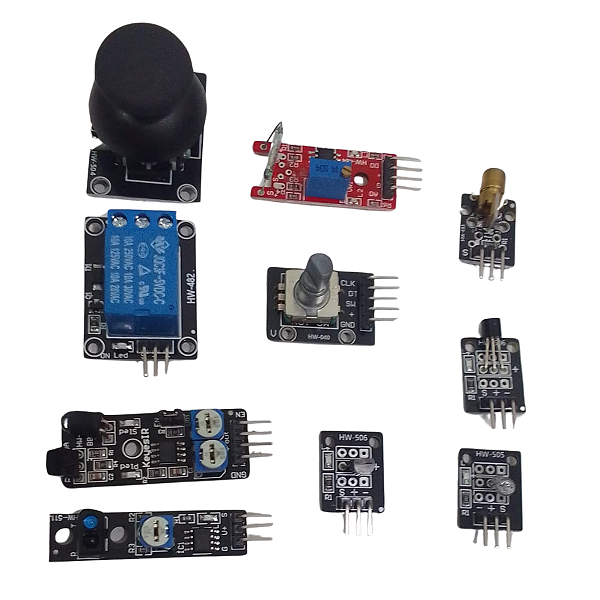 KIT COM 10 SENSORES COM CAIXA BOX PARA ARMAZENAR