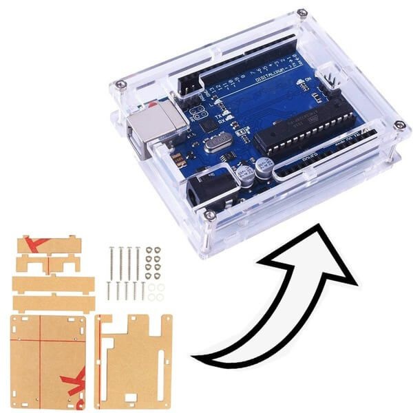 CASE DE ACRÍLICO PARA ARDUINO UNO