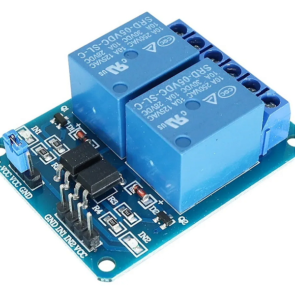 Módulo Relé 5V 2 Canais 10A