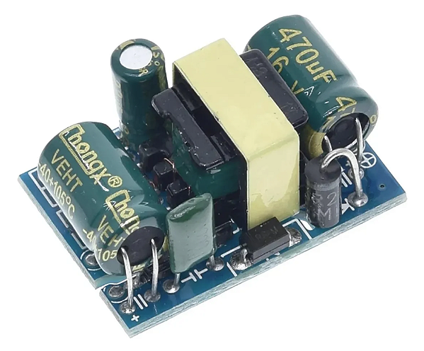MINI FONTE ABERTA AC-DC 100v a 220v para 5V