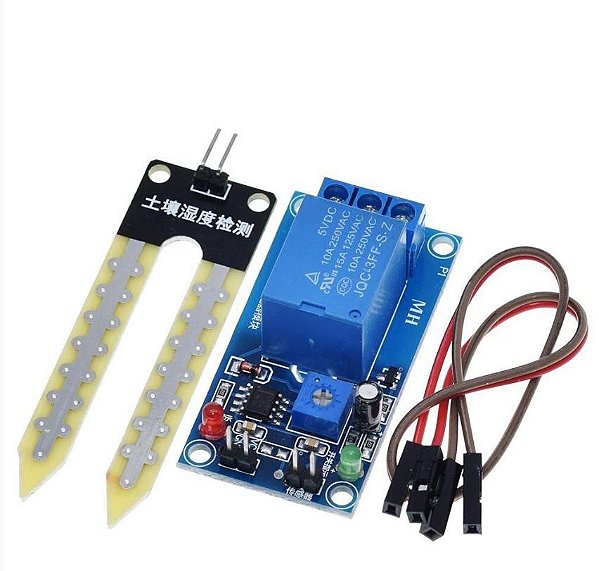 MODULO SENSOR UMIDADE DO SOLO * COM ACIONAMENTO A RELE 12V