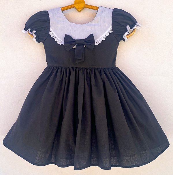 Vestido Infantil Amor Puro - Preto