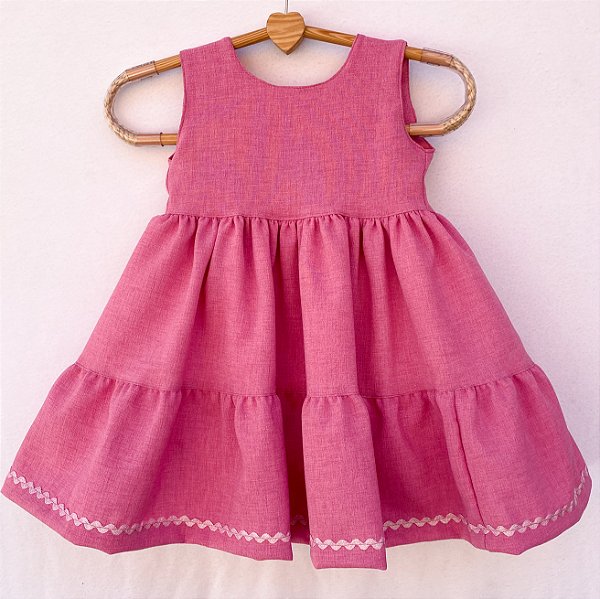 Vestido infantil Coleção Alegria - Charlotte rosa
