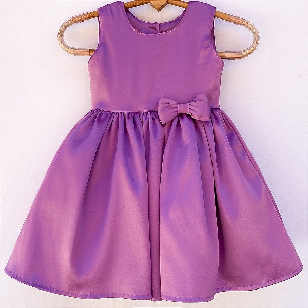 Vestido infantil Sonho de princesa - Roxo