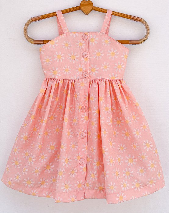 Vestido infantil Coleção Sol de Verão - Sol com flor