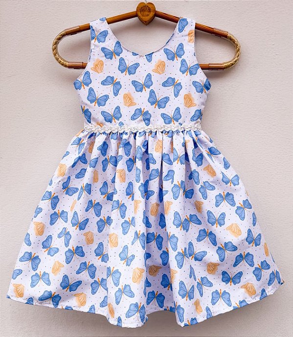 Vestido infantil Coleção Florescer - Borboleta para florescer