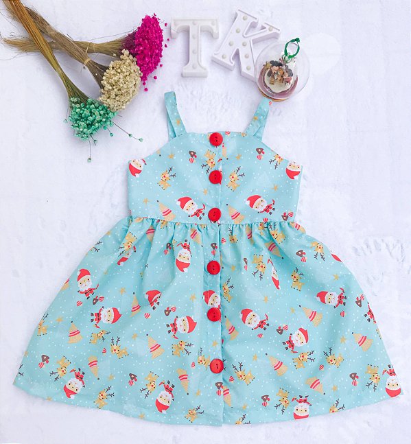 vestido infantil para o natal