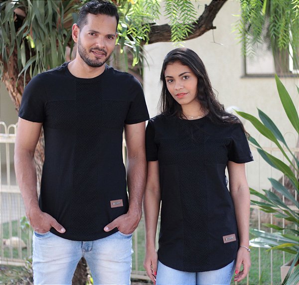 camiseta longline feminina evangelica