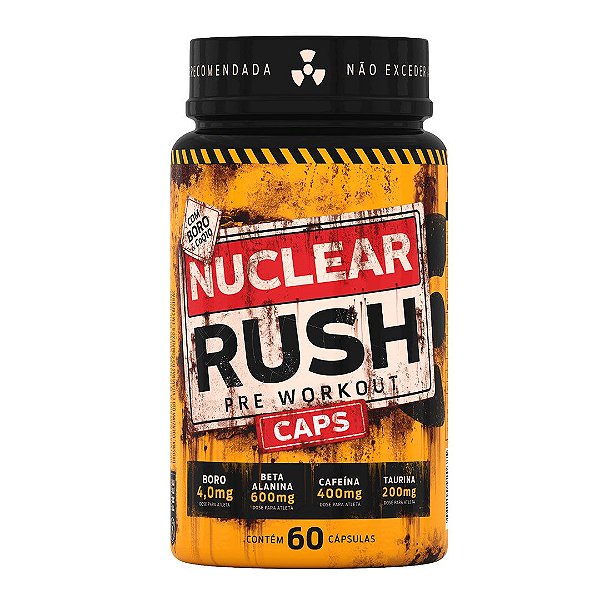 Nuclear Rush - Pré workout powder  caps 60 - Body Action