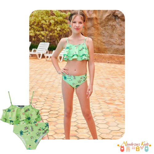 Biquíni em malha UV dry com proteção UV 50+ Lilimoon Beachwear