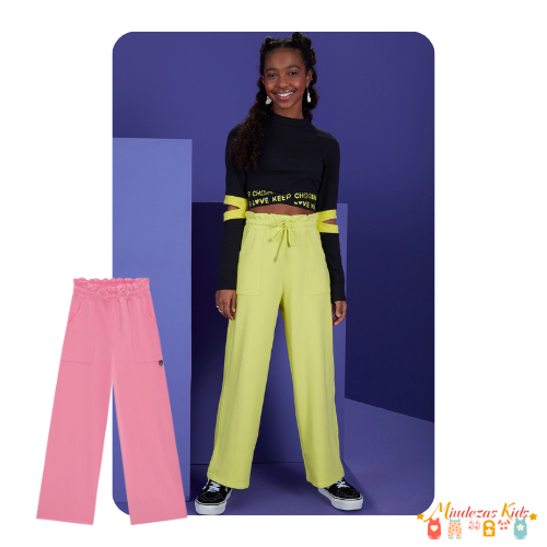 Calça Wide Leg Light em Molevisco Lilimoon - Loja de Roupa Infantil e Teen  Online