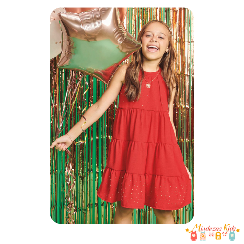 Vestido em air flow textura Kukiê