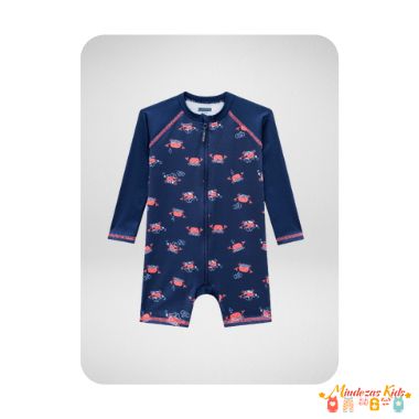 Macacao em malha uv dry com protecao uv 50+ Luc.boo blk23k