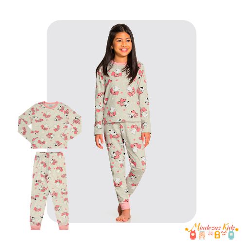 Pijama Meia Malha Alakazoo blk23k