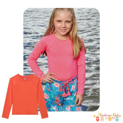 Blusa em Malha com Proteção UV 50+ Infanti blk24