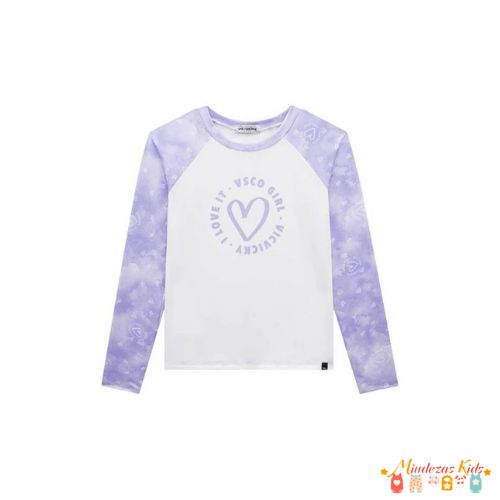 Blusa em Malha com Proteção UV50 Vic&Vicky