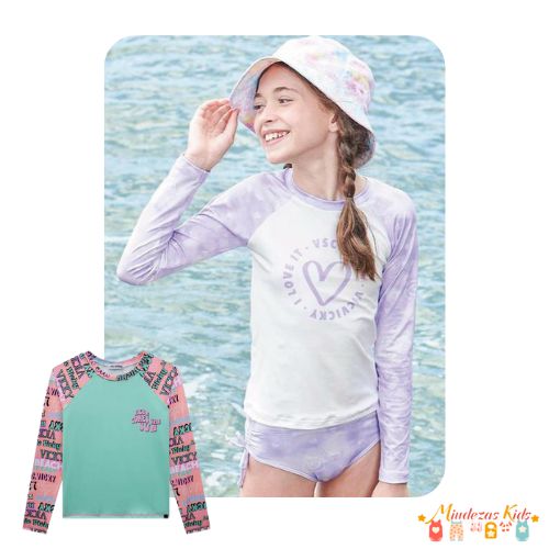 Blusa em Malha com Proteção UV50 Vic&Vicky blk24