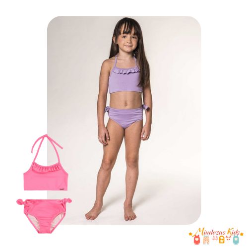 Biquíni em malha com proteção UV Kukiê blk