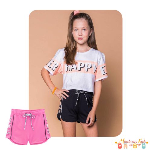 Shorts em molevisco Stars Vic&Vicky blk23k