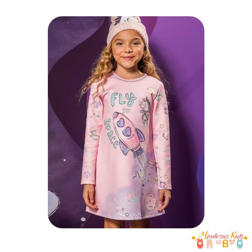 Vestido em flytech Kukiê