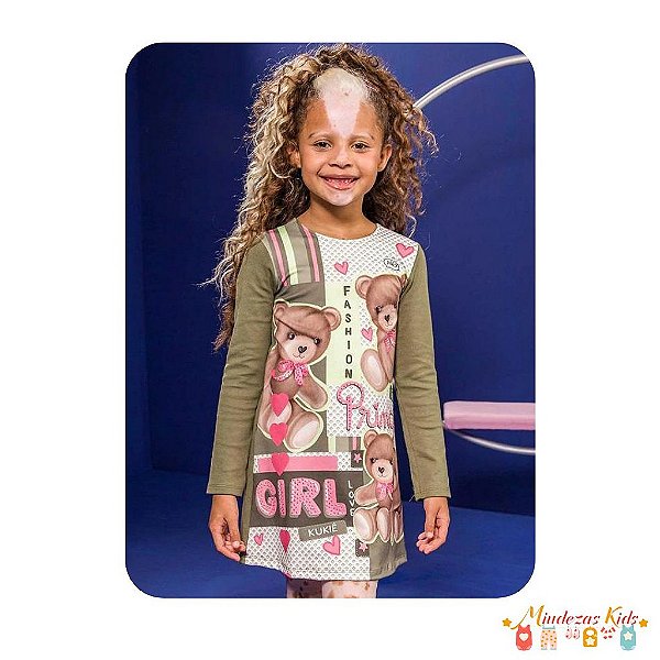 Vestido em ribana Kukiê