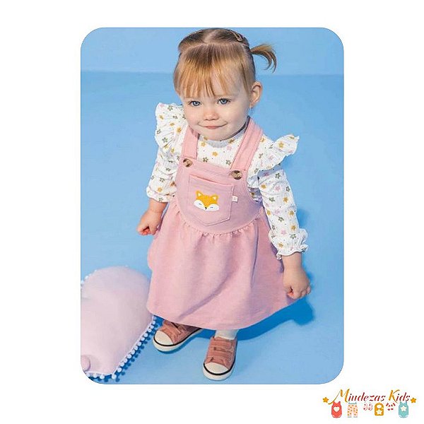 Conjunto de bata e salopete Kukiê