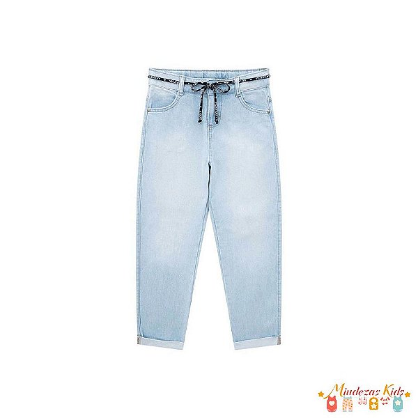 Calça mom em jeans arkansas Vic&Vicky