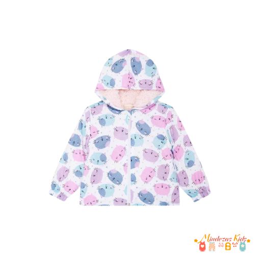 Jaqueta corta vento em nylon ergonomic e pelo Infanti