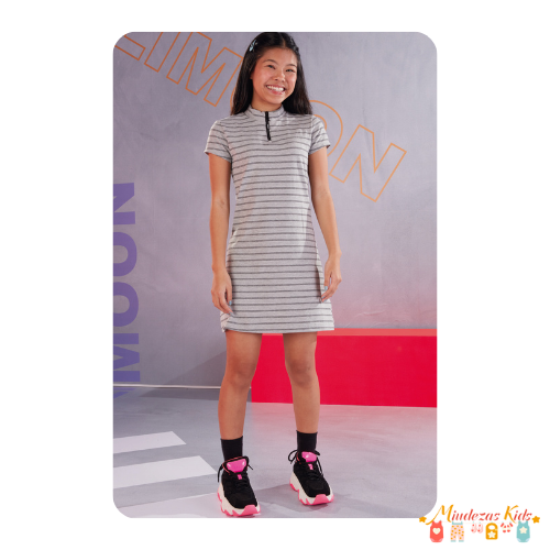 Vestido em cotton listrado LIlimoon