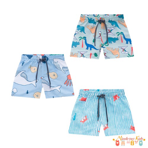 Bermuda em nylon Onda Marinha blk24k