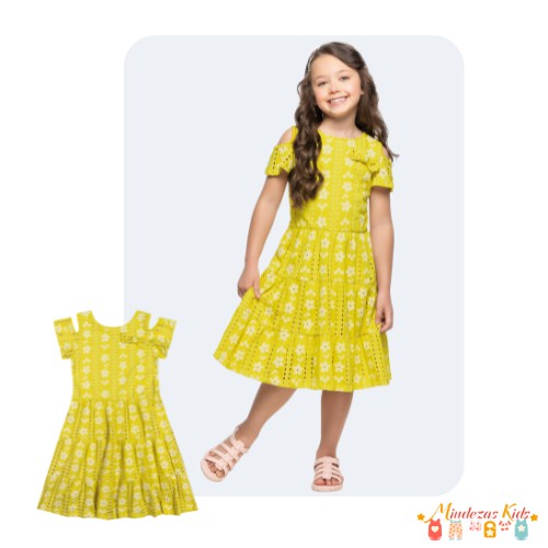 Vestido em lazie Angerô BLK24