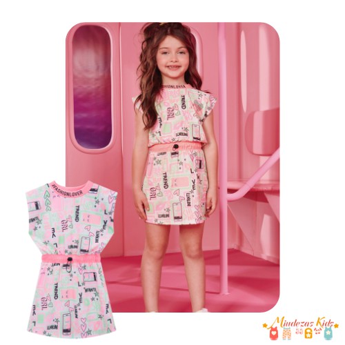 Vestido muscle em canelado capri Fashion by Infanti