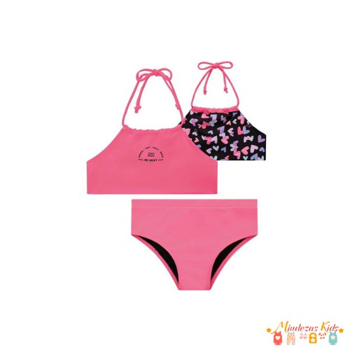 Biquíni reversível em malha com proteção UV 50+ Vic&Vicky Beachwear