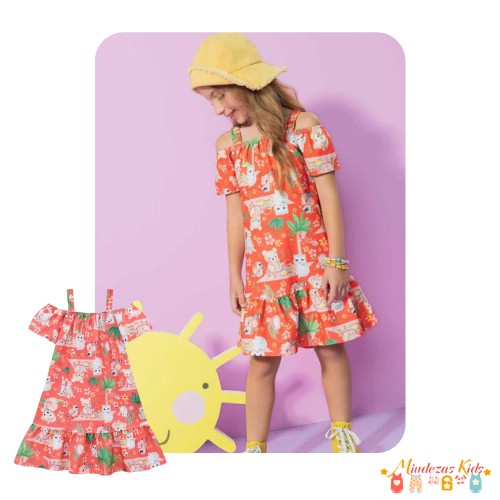 Vestido em malha sarjada Kukie