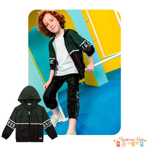 Jaqueta corta vento em nylon aspen Luc.boo