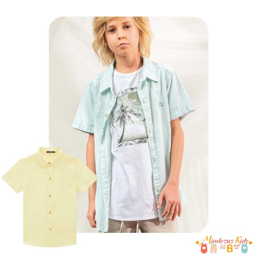 Camisa em tricoline napoli Johnny Fox Resort