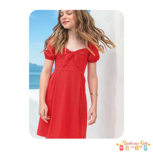 Vestido em tecido lima Vic&Vicky Resort