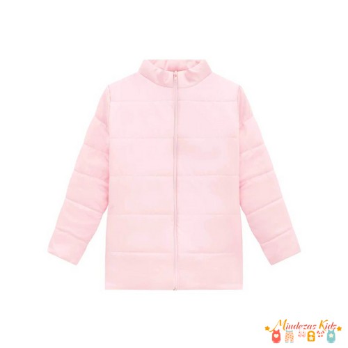 Jaqueta puffer alongada em nylon Infanti