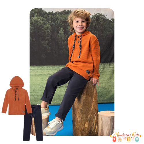 Conjunto de blusão e calça skinny Luc.Boo