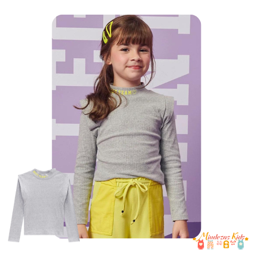 Blusa em canelado capri Infanti Fashion