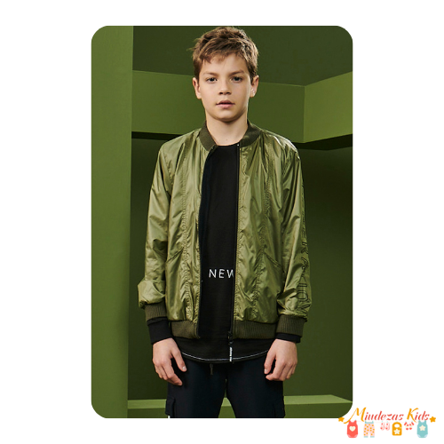 Jaqueta corta vento em nylon repelente a água Johnny Fox